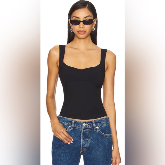NWT - Free People Somewhere Sometime Cami Tank in Black - Various Sizes - Picture 1 of 6